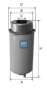filtru combustibil 24.455.00 UFI